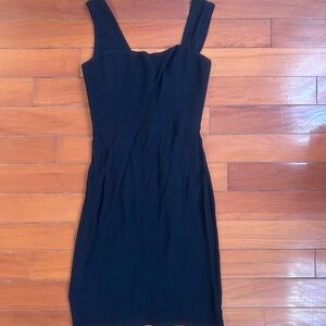 Reformation Black Midi Dress